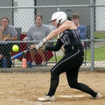 Jinger Nieuwenhuis was one of five Wolverines to record a hit against Sioux Central.