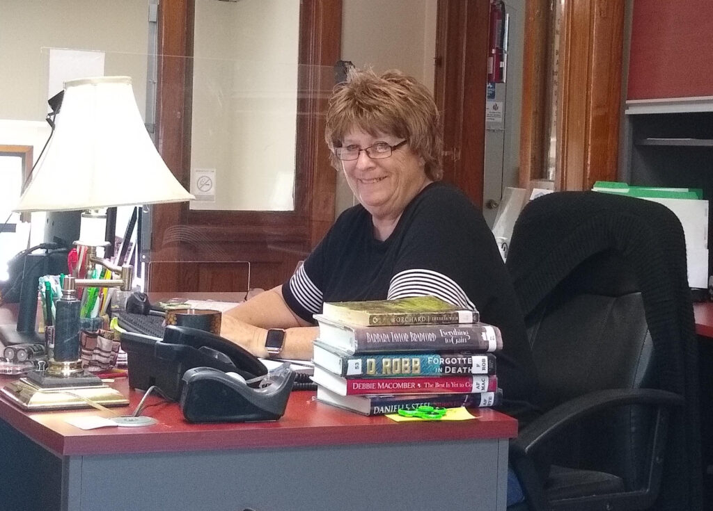 General N.B. Baker Library Director Nancy Hill.