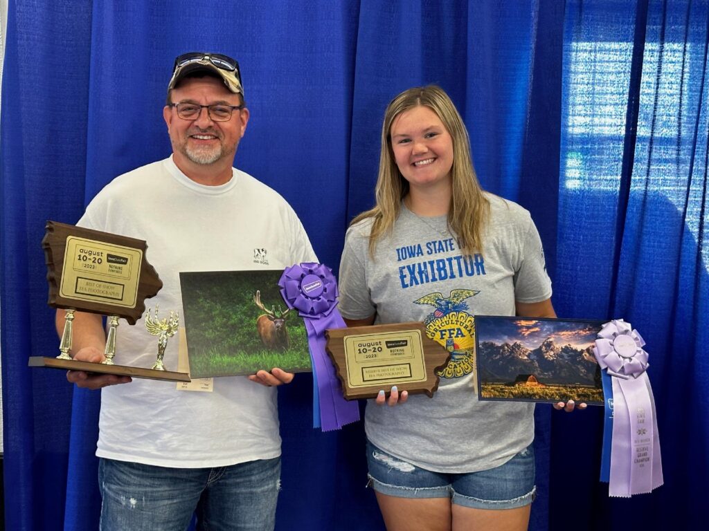 Eric Kumm, South O'Brien FFA Advisor and Sam Wilbur